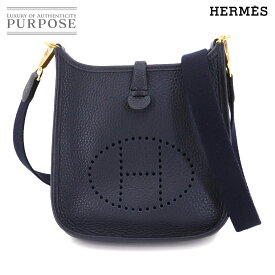 【新品同様】 エルメス HERMES エブリン アマゾン TPM ショルダー バッグ トリヨンクレマンス ブルーニュイ ゴールド 金具 Y刻印 Evelyne TPM Amazon 【中古】