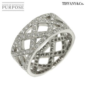 【新品同様】 ティファニー TIFFANY&Co. 11号 リング ダイヤ Pt プラチナ 指輪 Diamond Ring【中古】