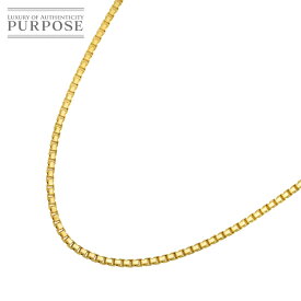 【新品仕上げ】 K18 YG ベネチアン ネックレス 50cm イエローゴールド 750 Necklace 【中古】