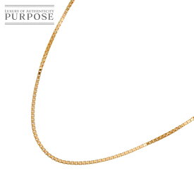 【新品仕上げ】 K18 PG ベネチアン ネックレス 45cm ピンクゴールド 750 Necklace 【中古】