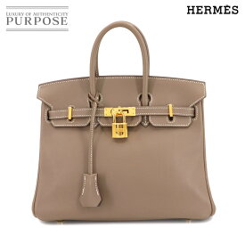 【新品同様】 エルメス HERMES バーキン25 スイフト エトゥープ ハンド バッグ X刻印 ゴールド 金具 Birkin 25 【中古】