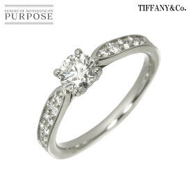 【新品同様】 ティファニー TIFFANY&CO. ハーモニー ダイヤ 0.39ct G/VVS1/3EX 7.5号 リング Pt プラチナ 指輪 Harmony Diamond Ring 【鑑定書付き】【中古】