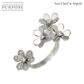 【新品同様】 ヴァンクリーフ & アーペル Van Cleef & Arpels フリヴォル アントレ レ ドア #56 リング ダイヤ K18 WG 750 指輪 VCA Ring【証明書付き】【中古】