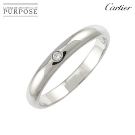 【新品同様】 カルティエ Cartier 1895 クラシック #47 リング ダイヤ 1P Pt プラチナ 指輪 Classic Diamond Ring【中古】