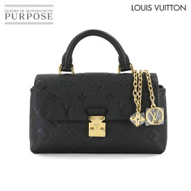 【未使用 展示品】 ルイ ヴィトン LOUIS VUITTON モノグラム アンプラント ナノ マドレーヌ ハンド チェーン ショルダー バッグ レザー ブラック RFID Nano Madeleine 【中古】