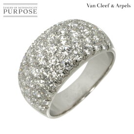 【新品同様】 ヴァンクリーフ & アーペル Van Cleef & Arpels 12.5号 リング パヴェダイヤ K18 WG 750 指輪 Diamond Ring【中古】
