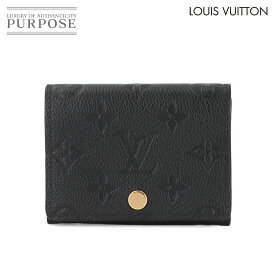 【未使用 展示品】 ルイ ヴィトン LOUIS VUITTON モノグラム アンプラント アンヴェロップ カルト ドゥ ヴィジット カードケース 名刺入れ レザー ノワール M58456 RFID Carte de Visite 【中古】