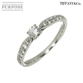 【新品同様】 ティファニー TIFFANY&Co. ハーモニー 10.5号 リング ダイヤ 0.19ct Pt プラチナ 指輪 Harmony Diamond Ring【中古】