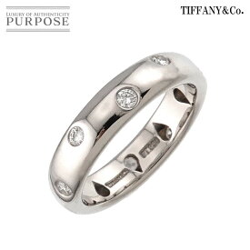 【新品同様】 ティファニー TIFFANY&Co. ドッツ 10号 リング ダイヤ Pt プラチナ 指輪 Dots Diamond Ring【中古】