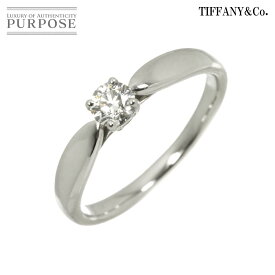 【新品同様】 ティファニー TIFFANY&CO. ハーモニー ダイヤ 0.23ct H/VS1/3EX 11号 リング Pt プラチナ 指輪 Diamond Ring 【鑑定書付き】 【中古】
