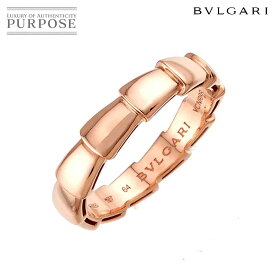 【新品同様】 ブルガリ BVLGARI セルペンティ ヴァイパー #64 リング K18 PG ピンクゴールド 750 指輪 Serpenti Viper【中古】