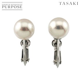 【新品同様】 タサキ TASAKI アコヤ真珠 7.6mm イヤリング K18 WG ホワイトゴールド 750 パール 田崎真珠 Earrings Clip on【中古】