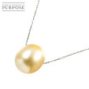 【新品仕上げ】 白蝶真珠 13.7mm ネックレス 45cm Pt プラチナ Pearl Necklace 【中古】