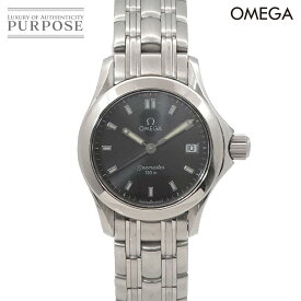 オメガ OMEGA シーマスター120 2581 43 ヴィンテージ レディース 腕時計 デイト グレー クォーツ ウォッチ Seamaster 120 【中古】