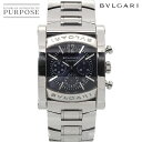 ブルガリ BVLGARI アショーマ クロノグラフ AA44SCH メンズ 腕時計 デイト グレー オートマ 自動巻き ウォッチ Assioma Chronograph 【中古】