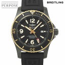 ブライトリング BREITLING スーパーオーシャン オートマチック 46 ブラックスチール U17368 メンズ 腕時計 デイト PG 自動巻き Super Ocean 【中古】