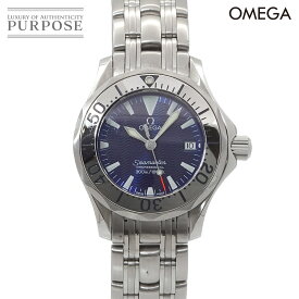 【電池交換 済み】 オメガ OMEGA シーマスター 300 プロフェッショナル 2285 80 レディース 腕時計 デイト ネイビー クォーツ ウォッチ Seamaster 【中古】