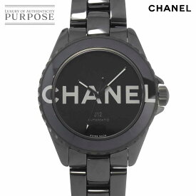 シャネル CHANEL J12 38mm ウォンテッド ドゥ シャネル H7418 メンズ 腕時計 ブラック セラミック デイト オートマ 自動巻き ウォッチ 【中古】