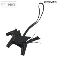 【新品 未使用】 エルメス HERMES ソーブラック ロデオ ペガサス PM バッグチャーム アニョーミロ スイフ…