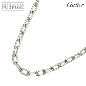 【新品同様】 カルティエ Cartier スパルタカス ネックレス 46cm 31.9g K18 WG ホワイトゴールド 750 Necklace【中古】