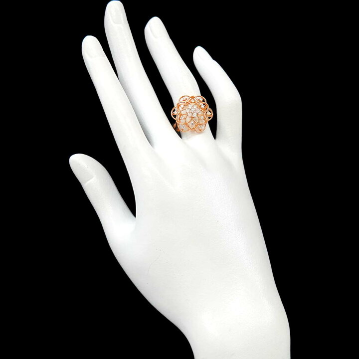 楽天市場】【新品仕上げ】 リング 14号 ダイヤ 0.50ct K18 PG ピンク 