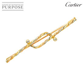【新品同様】 カルティエ Cartier ダイヤ ブローチ K18 YG WG PG スリーゴールド 3カラー 750 Brooch【中古】