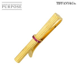 【新品同様】 ティファニー TIFFANY&CO. タイピン ルビー K18 YG イエローゴールド 750 タイバー Tie Bar【中古】
