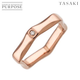 【新品同様】 タサキ TASAKI ラベッロ 10号 リング ダイヤ 0.01ct K18 PG ピンクゴールド 指輪 Diamond Ring【中古】