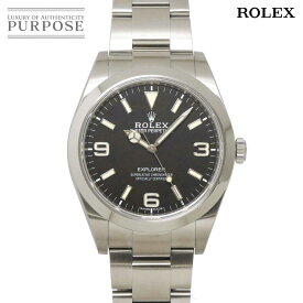 【新品仕上げ 済み】 ロレックス ROLEX エクスプローラー1 214270 ランダム ルーレット メンズ 腕時計 ブラック オートマ 自動巻き ウォッチ Explorer I 【中古】