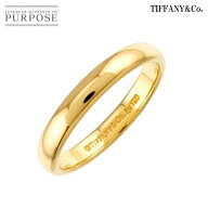 【新品同様】 ティファニー TIFFANY&CO. フォーエバー バンド 13.5号 リング 幅3mm K18 YG イエローゴー…
