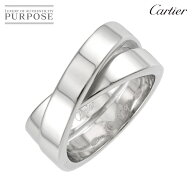 【新品同様】 カルティエ Cartier パリ #53 リング K18 WG ホワイトゴールド 750 指輪 Paris Ring【中古】