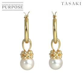 【新品同様】 タサキ TASAKI アコヤ真珠 6.9mm ピアス K18 YG 750 パール 田崎真珠 Akoya Pearl Earrings Pierced【中古】
