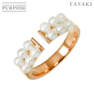 【新品同様】 タサキ TASAKI 10.5号 リング ベビーパール 2.8mm K18 PG 750 パール 指輪 田崎真珠 Pearl …