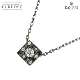 【新品同様】 ダミアーニ DAMIANI ベルエポック スクエア ダイヤ ネックレス 50cm K18 WG ホワイトゴールド 750 Belle Epoque Necklace【中古】