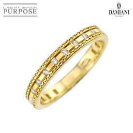 【新品同様】 ダミアーニ DAMIANI ベルエポック 8号 リング ダイヤ K18 YG イエローゴールド 750 指輪 Belle Epoque Ring 【証明書付き】 【中古】