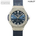 ウブロ HUBLOT クラシックフュージョン チタニウム ブルー 565 NX 7170 LR ボーイズ 腕時計 デイト オートマ 自動巻き…