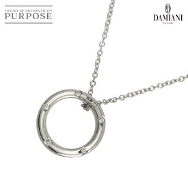 【新品同様】 ダミアーニ DAMIANI ディサイド ダイヤ ロング ネックレス 80cm K18 WG ホワイトゴールド 750 D-SIDE Diamond Necklace【中古】