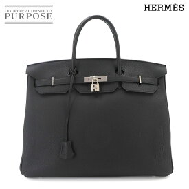 【新品同様】 バーキン40 エルメス HERMES トゴ ブラック ハンド バッグ C刻印 シルバー 金具 Birkin 40 【中古】
