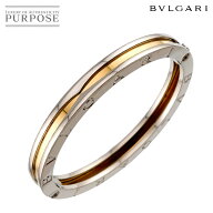 【新品仕上げ】 ブルガリ BVLGARI ビーゼロワン バングル 16.5cm K18 YG イエローゴールド 750 SS ブレス…