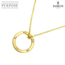 【新品同様】 ダミアーニ DAMIANI ディサイド ダイヤ 10P ロング ネックレス 78cm K18 YG イエローゴールド 750 Diamond Necklace【中古】