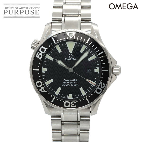 【新品仕上げ　済み】 オメガ OMEGA シーマスター プロフェッショナル 300 2264 50 メンズ 腕時計 デイト ブラック クォーツ ウォッチ Seamaster 【中古】