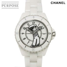 シャネル CHANEL マドモアゼル J12 ラパウザ H7481 数量限定モデル メンズ 腕時計 ホワイト セラミック 自動巻き ウォッチ Mademoiselle 【中古】