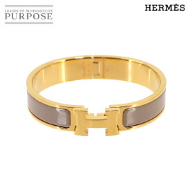 【新品同様】 エルメス HERMES クリックH PM バングル マロングラッセ ゴールド アクセサリー Clic H PM 【中古】