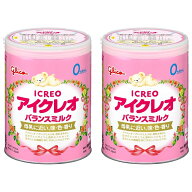 アイクレオ バランスミルク 800g×2缶 江崎グリコ 粉ミルク 新生児 乳児 赤ちゃん ベビー 0ヵ月~1歳頃
