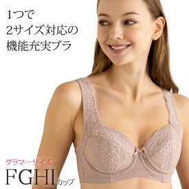 通気性抜群 2サイズ対応ブラ単品 大きいサイズ ブラジャー シャルモント( 着痩せ 育乳 脇肉すっきり 育乳ブラ 小さく見せる Fカップ Gカップ Hカップ Iカップ 大きなサイズ ピンク ブラック 黒 揺れない 小さく見せる 脇高 脇だか セクシー )