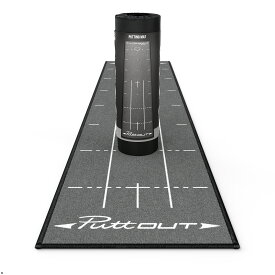 【市場の日 特別5%OFF！】【宮本プロ大絶賛!!】＜公式＞ パターマット PuttOUT パットアウト パターマット グリーン グレー スリム ミディアム ラージ パター練習マット 2m 3m パター練習 パター練習器具 ゴルフ マット パッティング練習 ゴルフ練習 室内