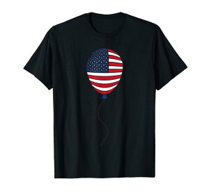 赤 白 と 青 の 風船 Red White Blue Balloon レッド・ワイト・アンド・ブルー・バルーン Tシャツ