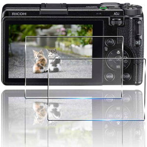 �Ή� Ricoh GR IV �K���X�t�B���� 2���Z�b�g ��̌^�����Y�ی�t�B���� �Ή� Ricoh GR4 �J�����t�B���� �ی�t�B���� �ϏՌ� �h���� �����ߗ� �I�o�I�[�o�[�h�~ �������� �w��h�~ �A���`�X�N���b