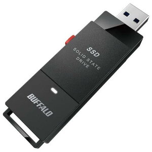 �o�b�t�@���[ ( BUFFALO ) PC�Ή� USB3.2(Gen2) TV�^�� �X�e�B�b�N�^SSD 500GB �u���b�N Type-C�t�� SSD-SCT500U3-BA