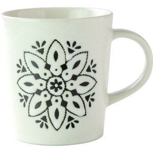 みのる陶器 美濃焼 Moroccan(モロッカン) マグカップ ホワイト φ8×H8.5cm